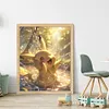 Pikachu Playing In Water-11CT Stamped Cross Stitch 35*45cm/13.78*17.72in