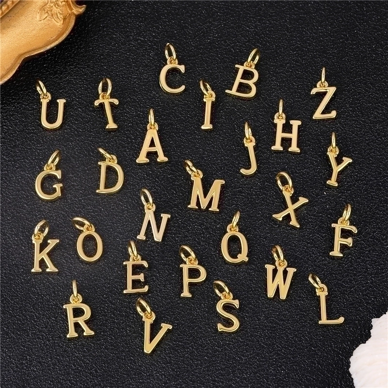 1 Piece Copper Letter Pendant