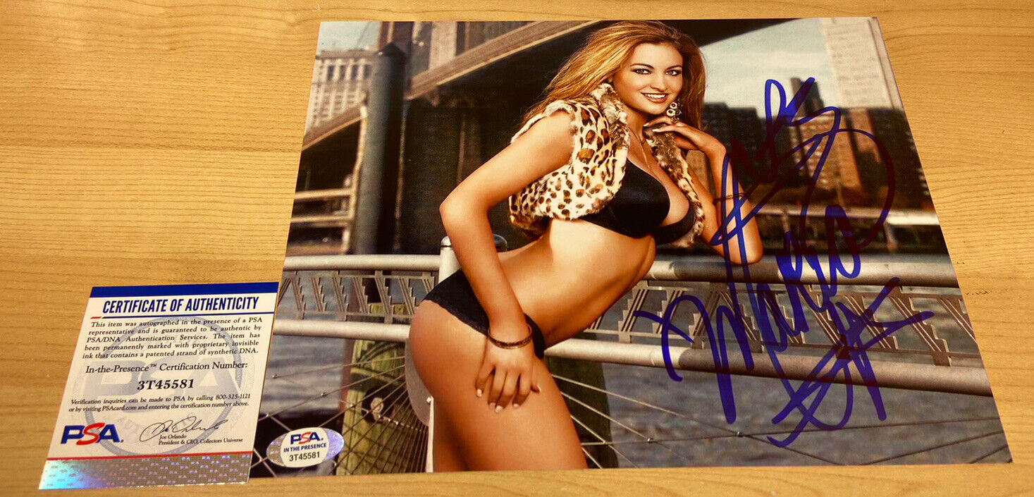 Maria Kanellis WWE ROH Photo Poster paintingshoot Signed 8X10 Photo Poster painting PSA/DNA Witnessed COA