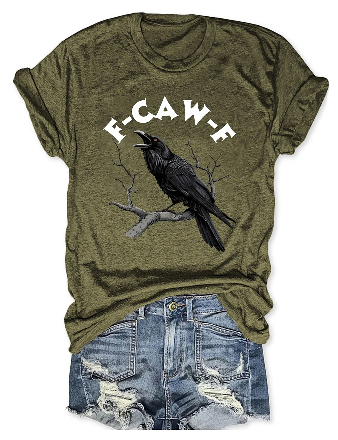 F-Caw-F Funny Crow T-shirt