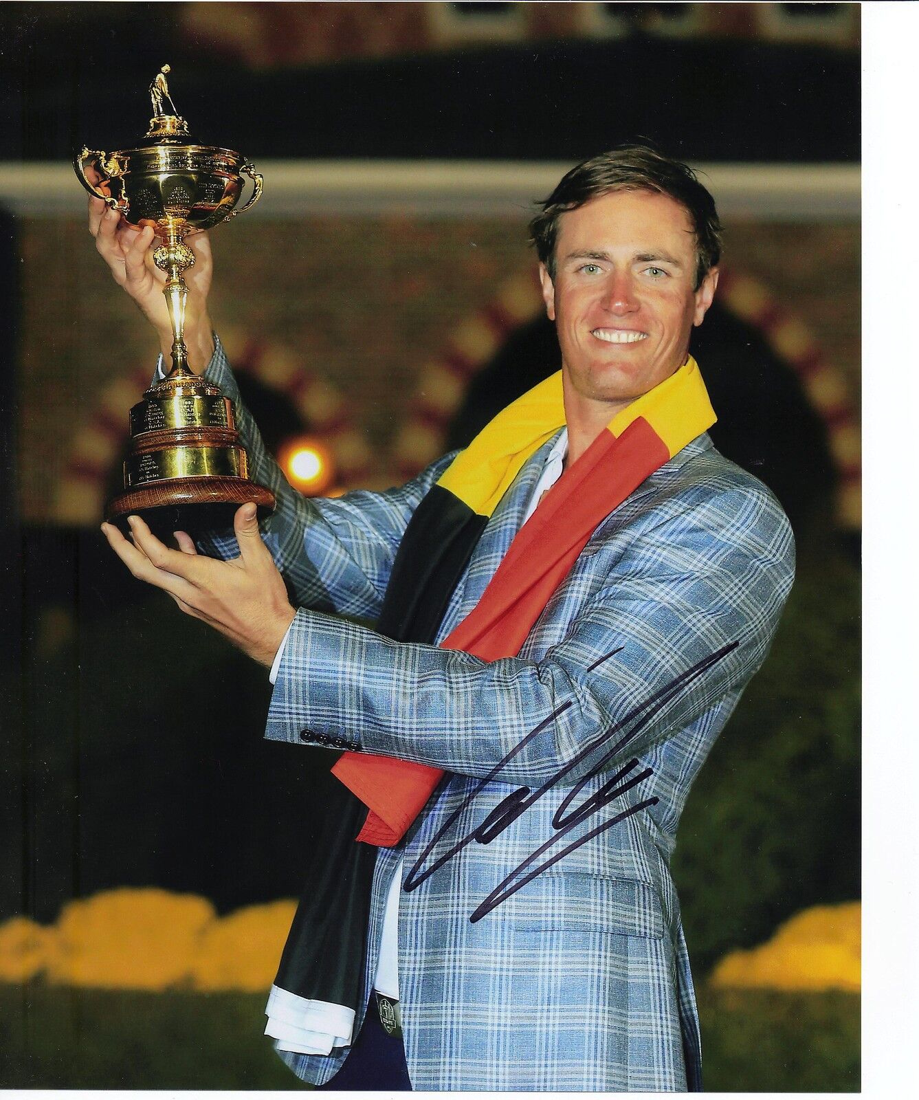 Nicolas Colsaerts Genuine Hand Signed 10x8 Photo Poster painting Ryder Cup 2012 (3035)