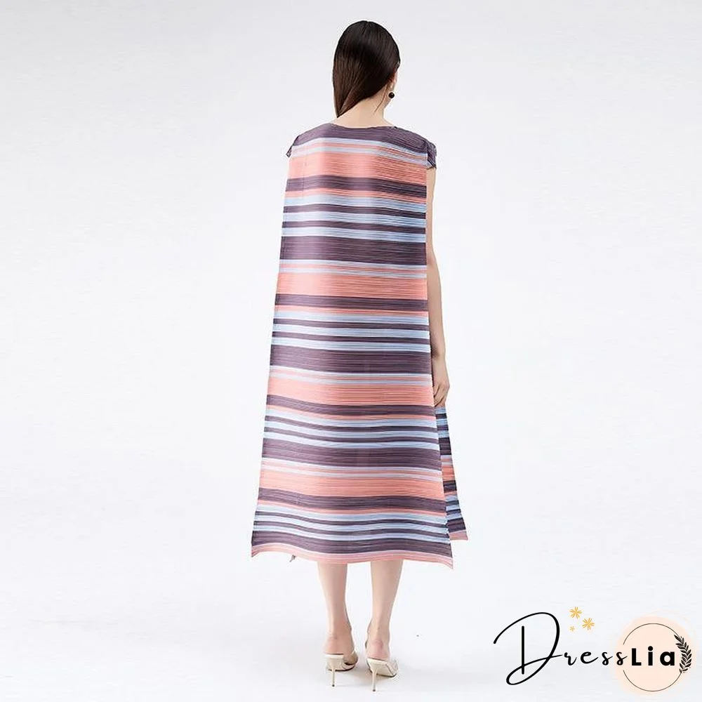 Miyake Pleated Sundress Women dresses summer