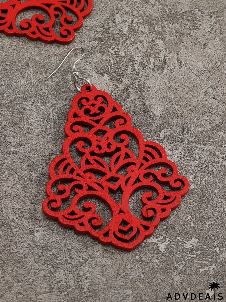 Hollow Out Geometric Drop Earrings