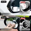 LivTee Blind Spot Car Mirror, Rectangular HD Glass Frameless Convex Side Mirror Blindspot, Reusable 360&deg; Wide Angle Rear View Car Mirrors with Powerful Adjustable Suction Cup - Exterior Mirrors