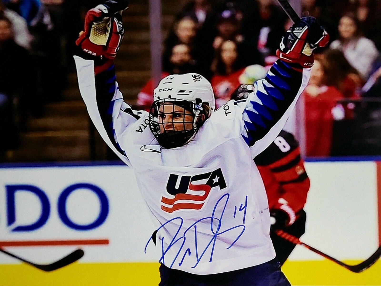 Brianna Decker Hand Signed Autograph 8x10 Photo Poster painting Women's Hockey Team USA Olympics