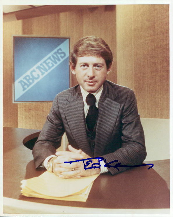 Ted Koppel signed 8x10 Photo Poster painting In-person