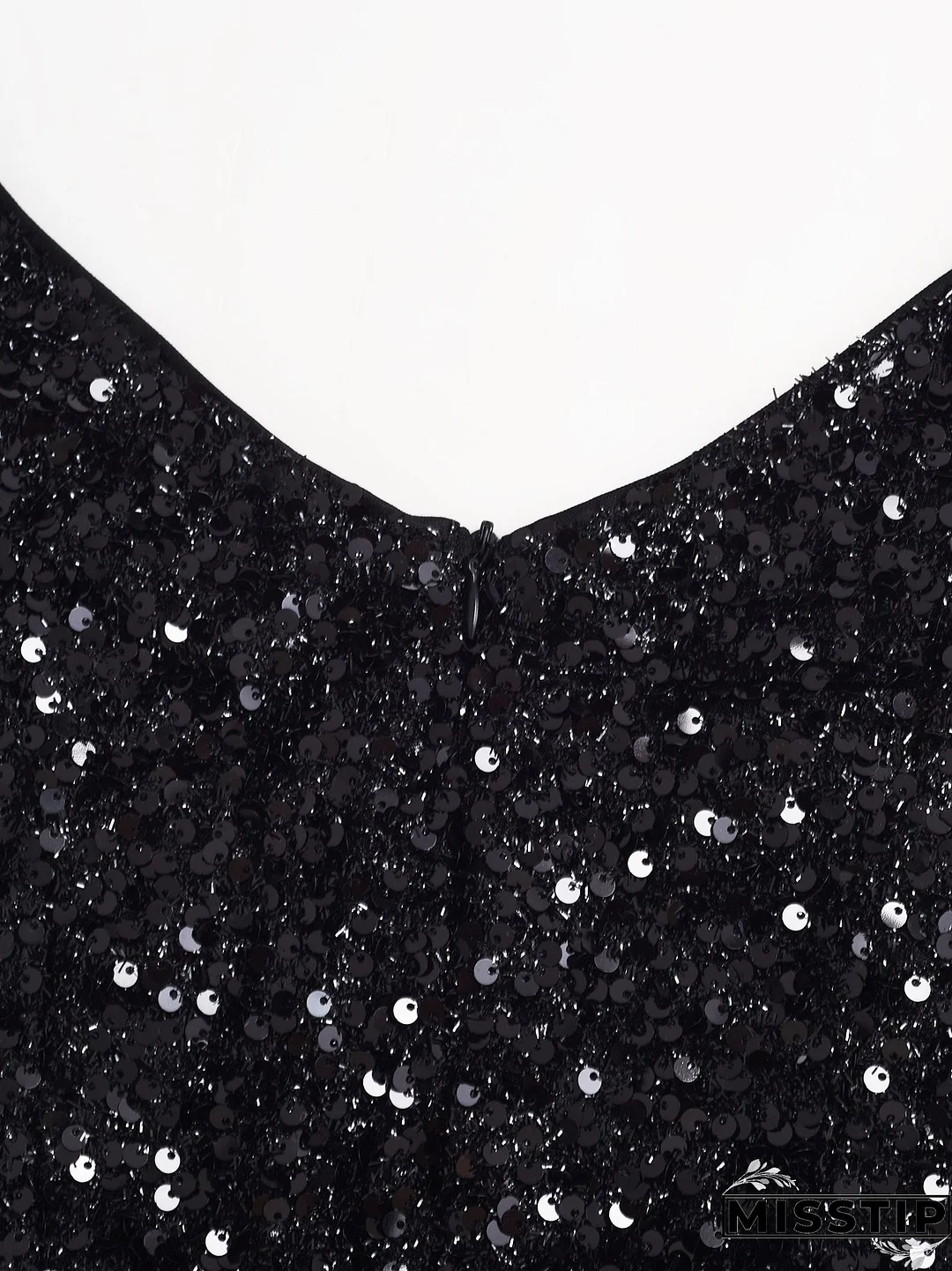 Chic Split Formal Party Long Sequin Evening Dress