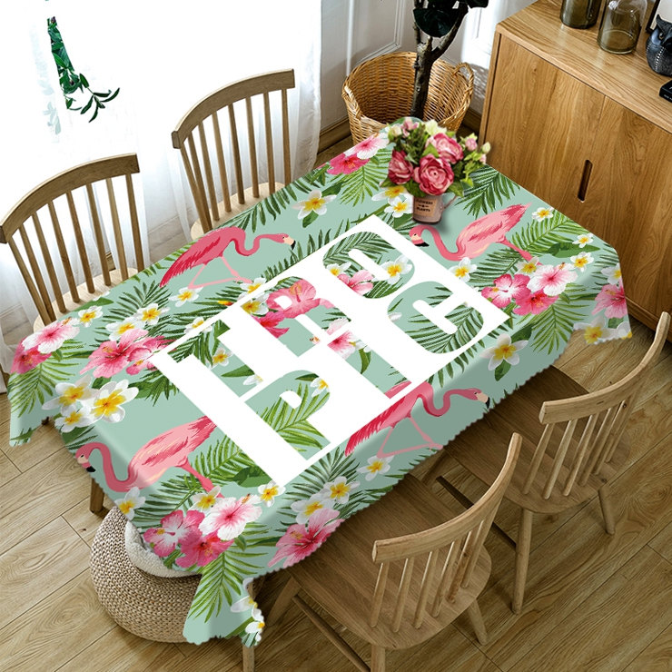 

Natural Scenery Flamingo Tropic - 3D Tablecloth, 140*140cm, 501 Original