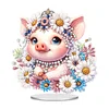>SALE<Acrylic Daisy Pig Diamond Painting Desktop Ornaments for Bedroom Table Decor