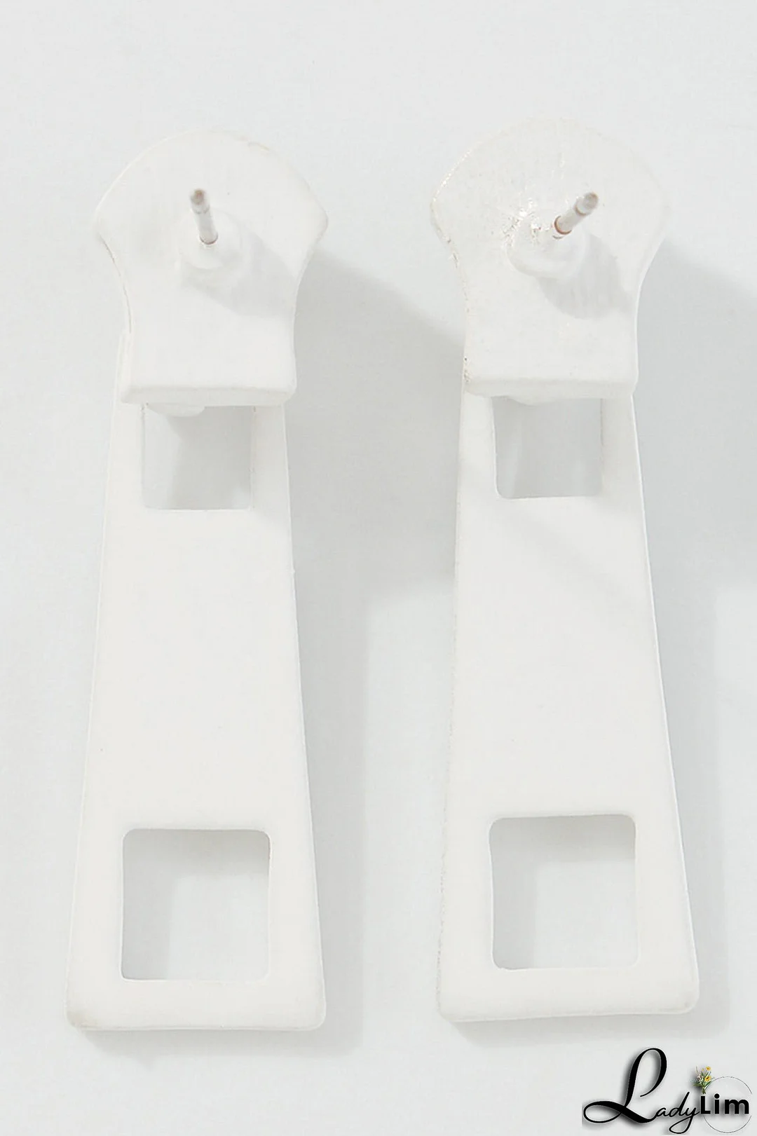 Candy Color Metal Zipper Earrings