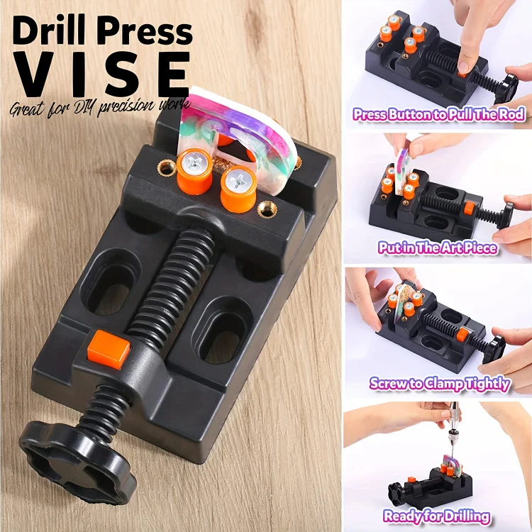 Mini Drill Press Vise for Resin Craft