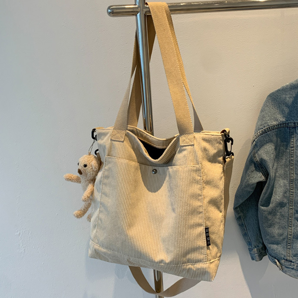 Women Casual Shoulder Bag with Pendant Retro Crossbody Bag Zipper Trendy Hobo Bag Strap Adjustable Versatile Travel Shopping Bag