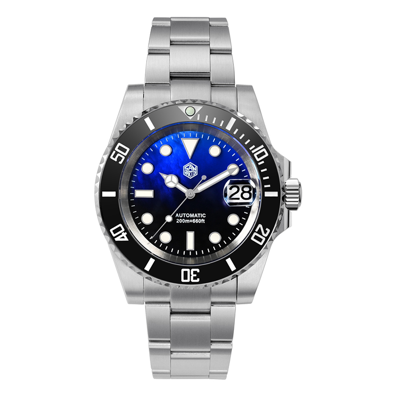 San Martin 40.5mm Sub Diver Watch MOP Dial SN017 San Martin Watch San Martin Watch