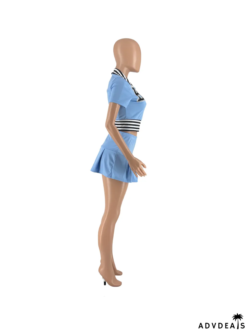 Women'S Summer Short-Sleeved Embroidery Two-Piece Skirt Suit