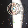 >Upgrade Size<DIY Diamond Painting Double-sided Rotatable Bird Hanging Wind Chime Suncatcher Hanging Kit