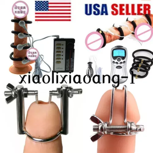 pornhint Pornhint Adjustable Urethra Sounding Plugs Enhancer Enlarger Dilator E-Stim Ring Male New