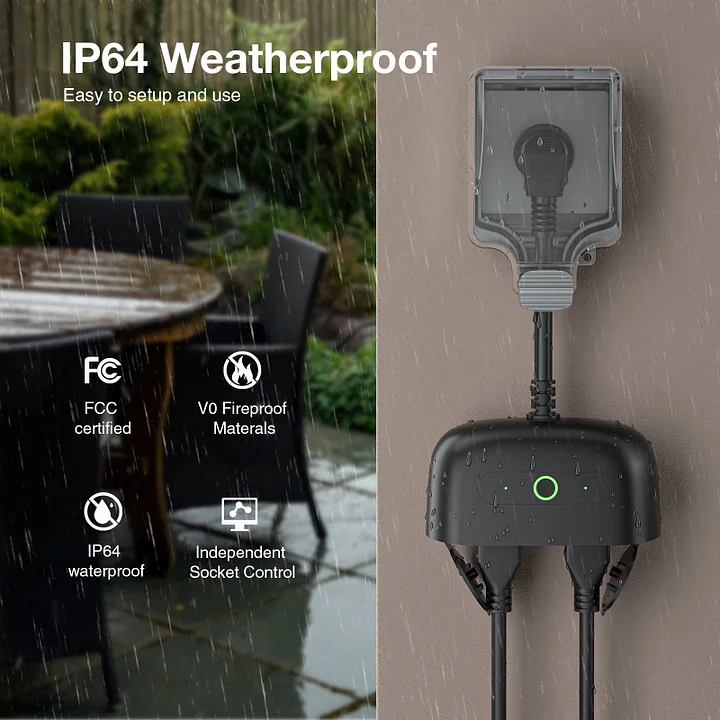 WP5-4: Gosund Smart Plug, 2-in-1 Compact Design 2.4 GHz