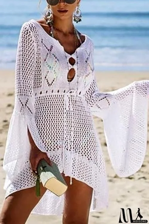 MidiSono - Hollow Flares Sleeve Cover Up