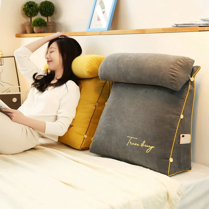 Triangular Wedge Pillow - Adjustable Backrest Pillow - Reading Pillow