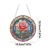 >SALE<Acrylic Suncatcher 2D Flat DIY Rose Diamond Single-Sided Art Pendant Decor