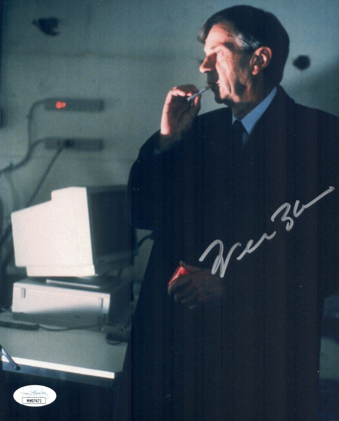 WILLIAM B DAVIS Signed X FILES 8x10 Photo Poster painting IN PERSON Autograph JSA COA Cert