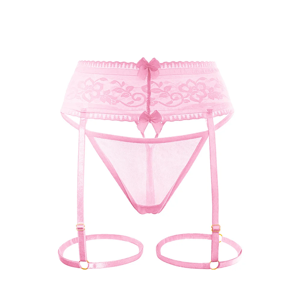 Churchf Churchf Temptation Sexy Garter Black Silk Emotional Appeal Beautiful Leg Ring Adjustable Pantyhose Super Thin Pantyhose Set