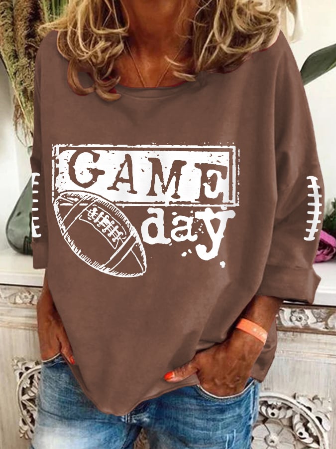 Women's Football Fans Gameday Casual Top