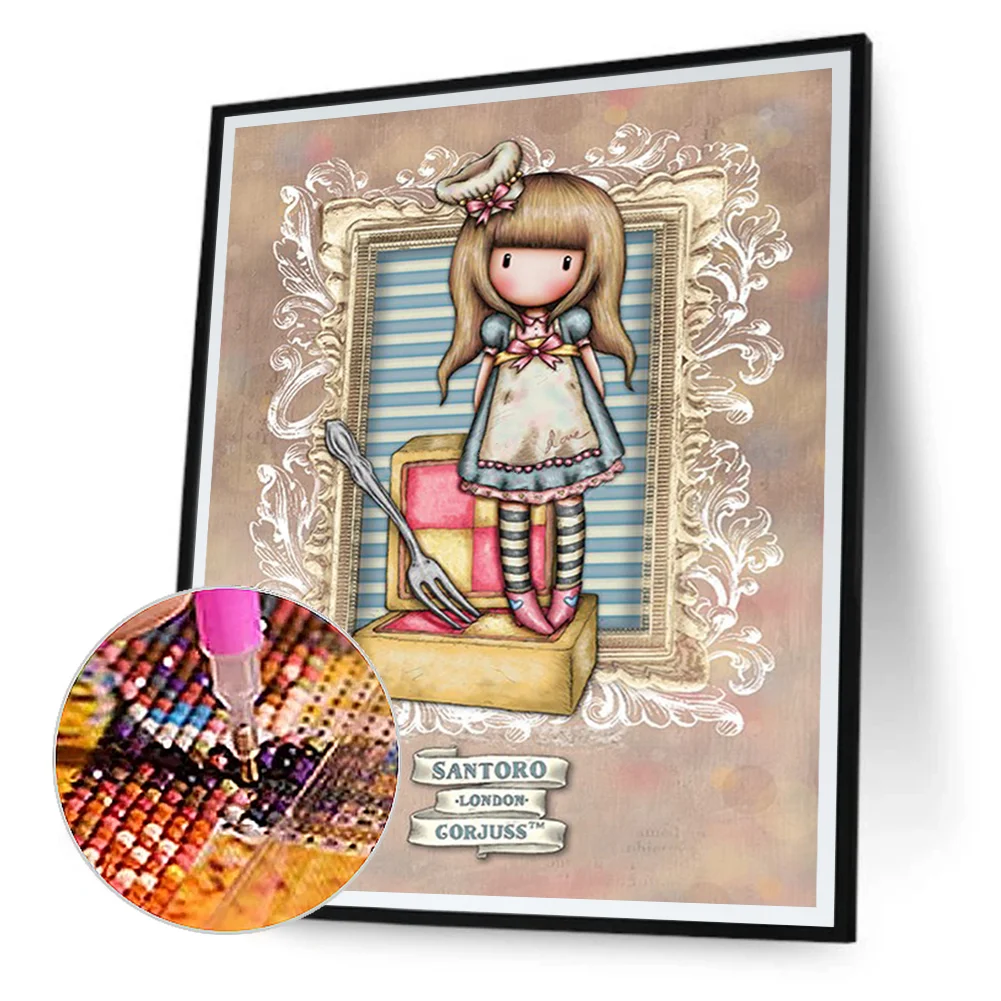 5D DIY Full Round Drill Diamond Painting Grace Doll Art Home Decoration (B5765)