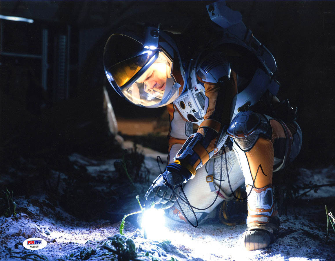 Matt Damon SIGNED 11x14 Photo Poster painting Mark Watney The Martian PSA/DNA AUTOGRAPHED