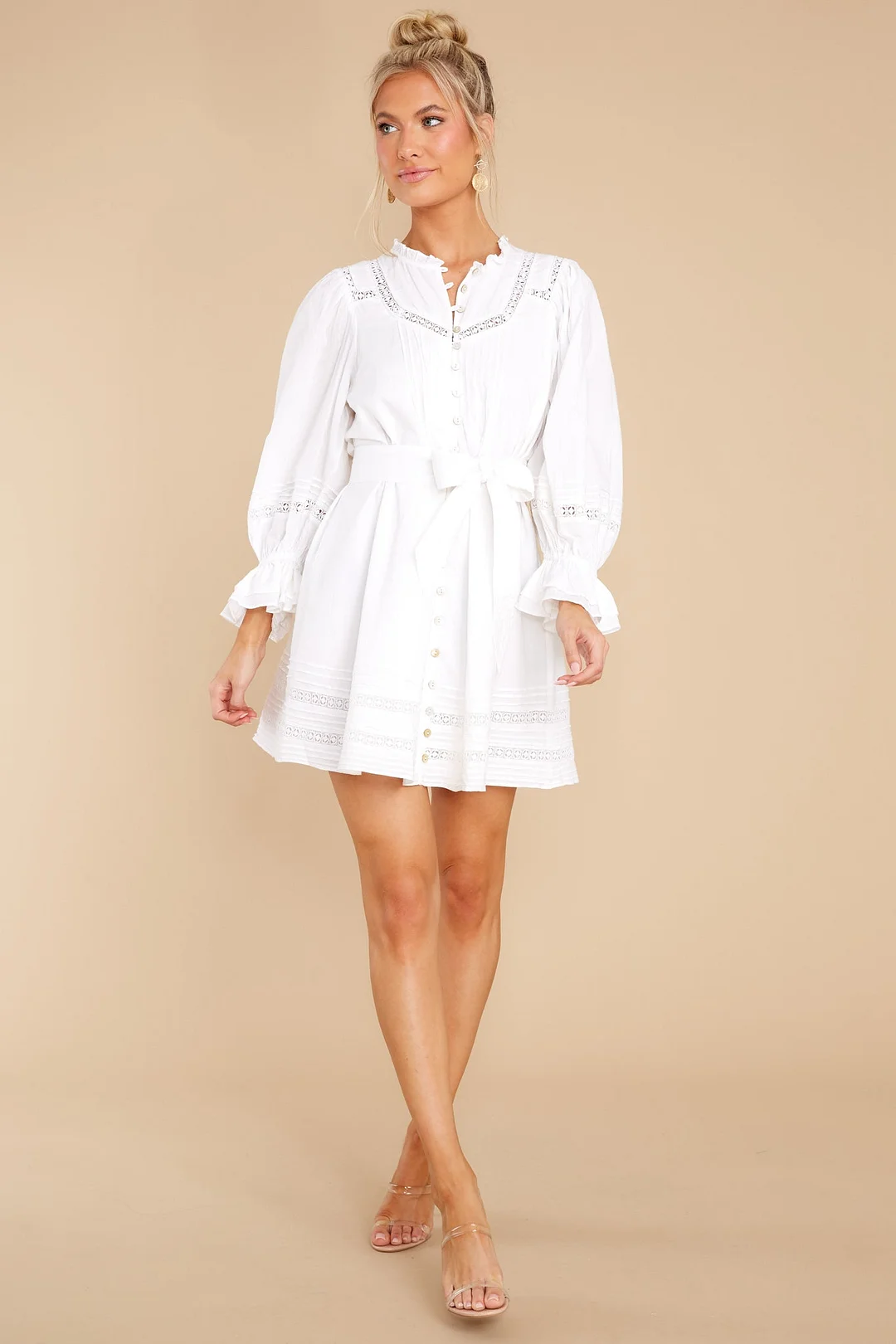 Brianna White Mini Dress