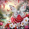 Diamond Painting-DIY Crystal Rhinestone Butterfly and Rose