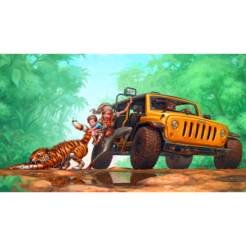

Catching Tiger - 1000 Pieces Jigsaw Puzzle, 501 Original
