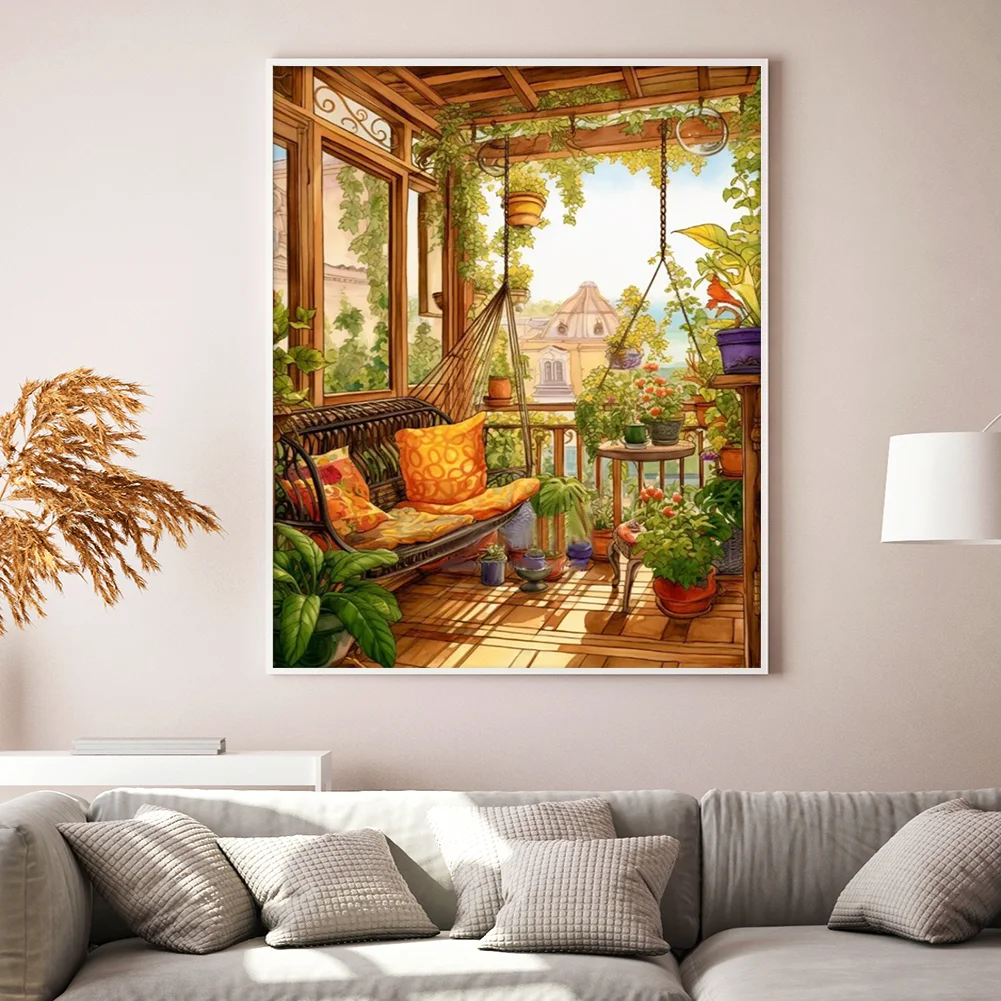 11CT Full Stamped Cross Stitch - Magic Potion(Canvas|30*50CM) - Eco-Friendly Cotton Thread