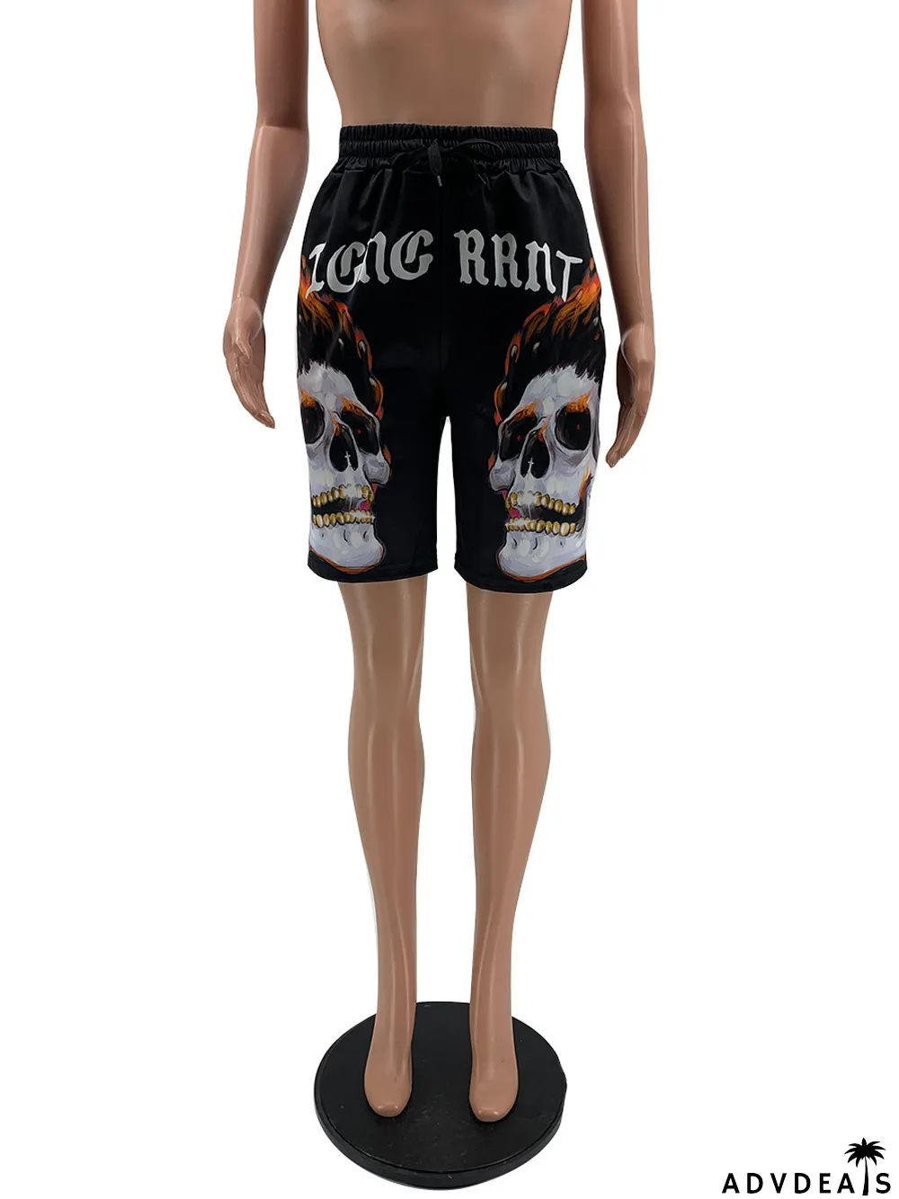 Summer Casual Print Drawstrings Jogger Shorts