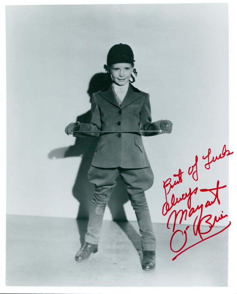 Margaret O'Brien signed 8x10 Photo Poster painting COA