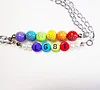 LGBT gifts, rear view mirror car charm, gay pride flag rainbow love charm