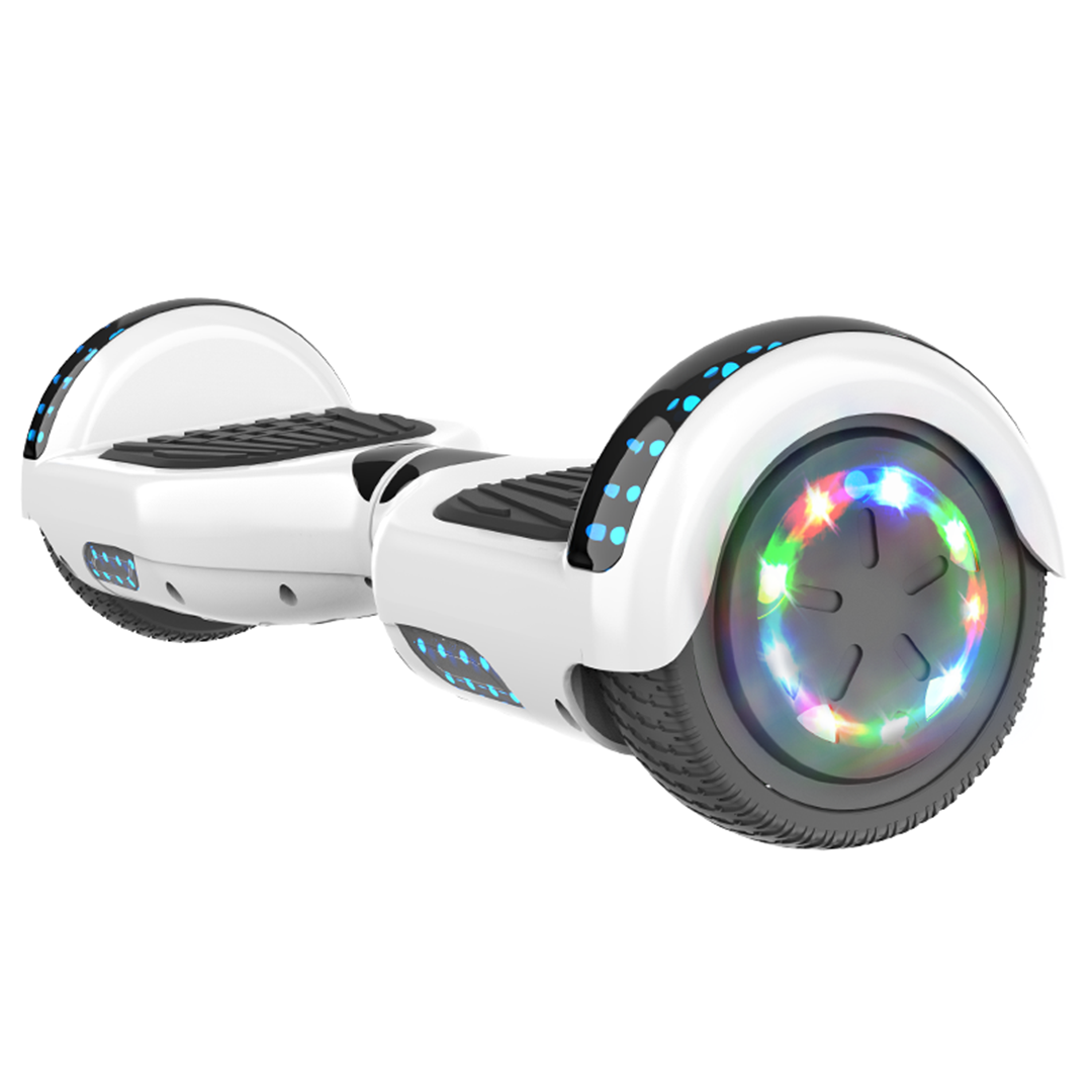 GeekMe Hoverboards JD5 for kids 6.5 Inch Electric Scooter Board with Bluetooth Speaker Beautiful LED Lights Gift for kids and teenager and adults