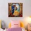 Disney-Beauty And The Beast-14CT Stamped Cross Stitch 50*50cm/19.69*19.69in