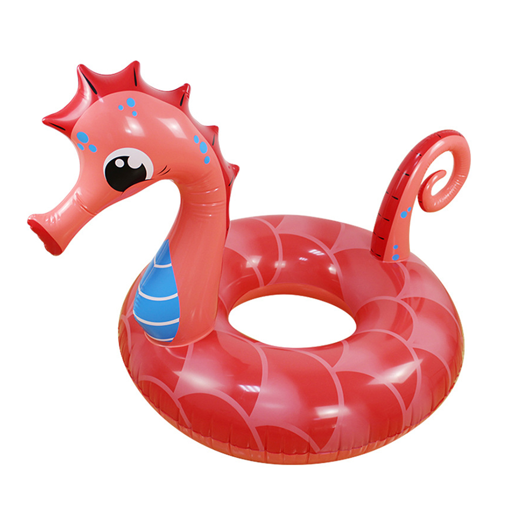 

Inflatable Swimming Pool Hippocampus Ring Beach Rescue Float PVC Lifebuoy, 501 Original