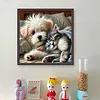 Dog Cat-11CT Stamped Cross Stitch 40*40cm/15.75*15.75in tapestrymarket