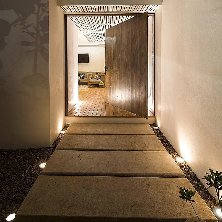 8 Pcs Solar Deck Stair Lights LED Outdoor Step Lights Garden Lights In-ground Lights - Appledas