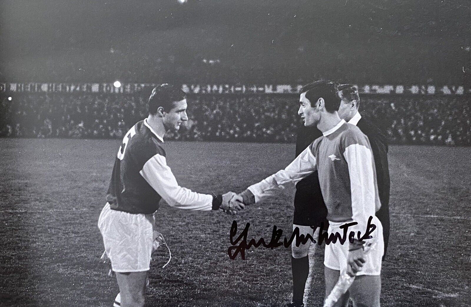 Frank McLintock Genuine Hand Signed Arsenal 12x8 Photo Poster painting 4