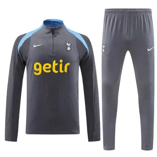 24-25 Tottenham Hotspur Grey Half-Length Long-Sleeved Training Suit
