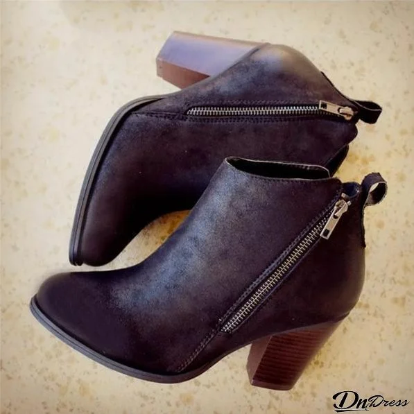 daily fashion mid heel boots
