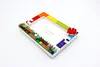 Rainbow DIY Building Block Photo Frame Kit,Creative Handmade Assembled Photo Frame Handmade Craft Gift Home Tabletop Display Decor