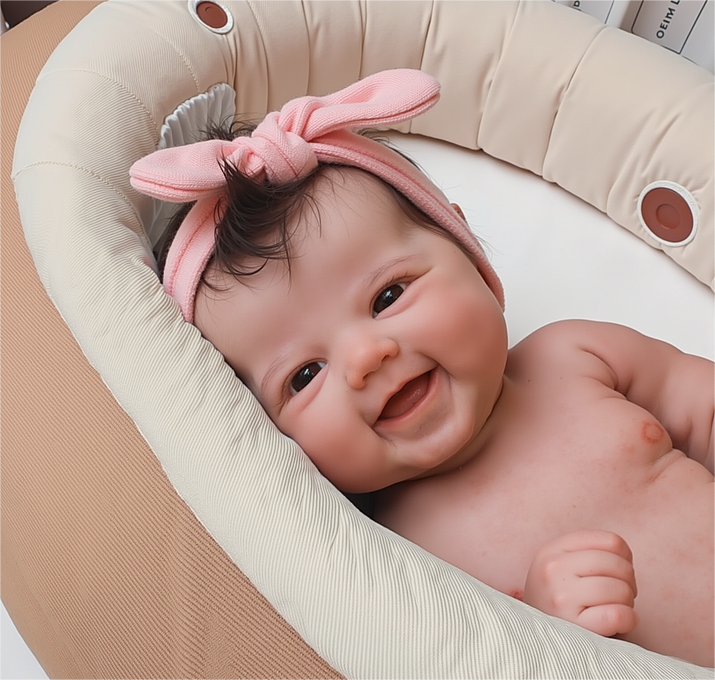 12"&16" Flexible Solid Platinum Liquid Full Body Silicone Reborn Baby Girl Named Lamatu Rebornartdoll® RSAW-Rebornartdoll®