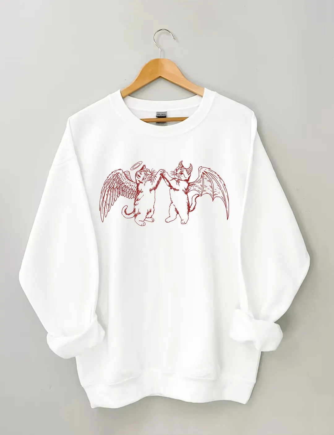 Angel Demon Cat Sweatshirt