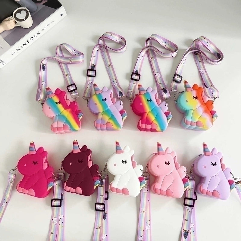 Kid's Silica Gel Zipper Kids Wallets