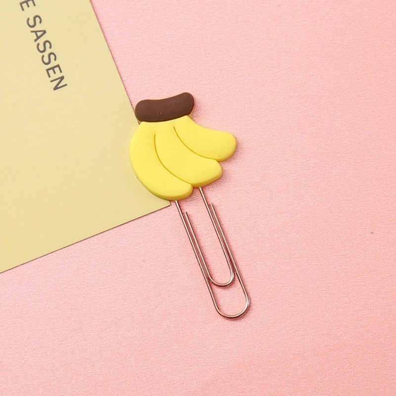 Accessories Cartoon Animal Fruit Paper Clip Shape Bookmark