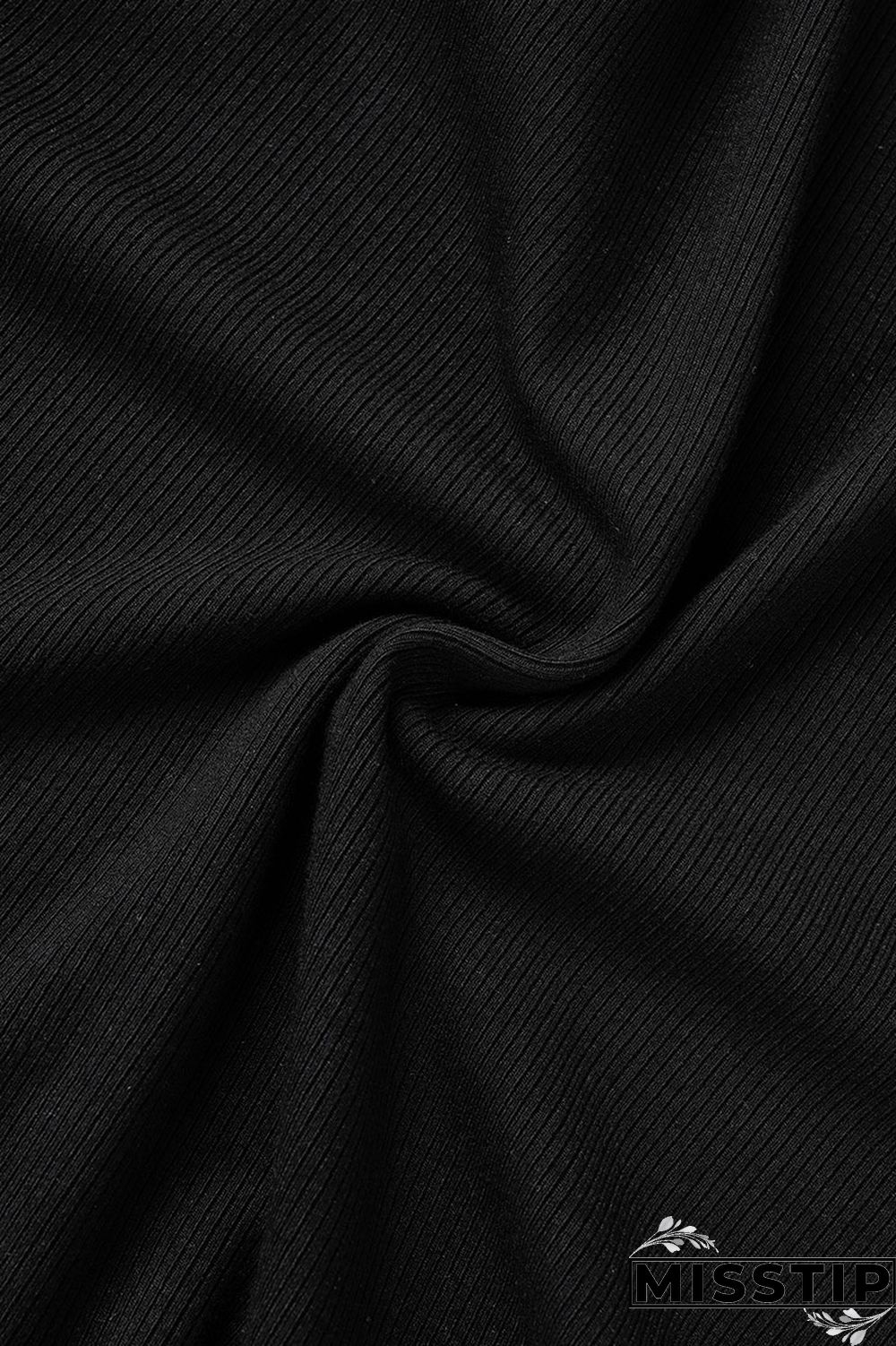 Black Casual Solid Basic Half A Turtleneck Tops